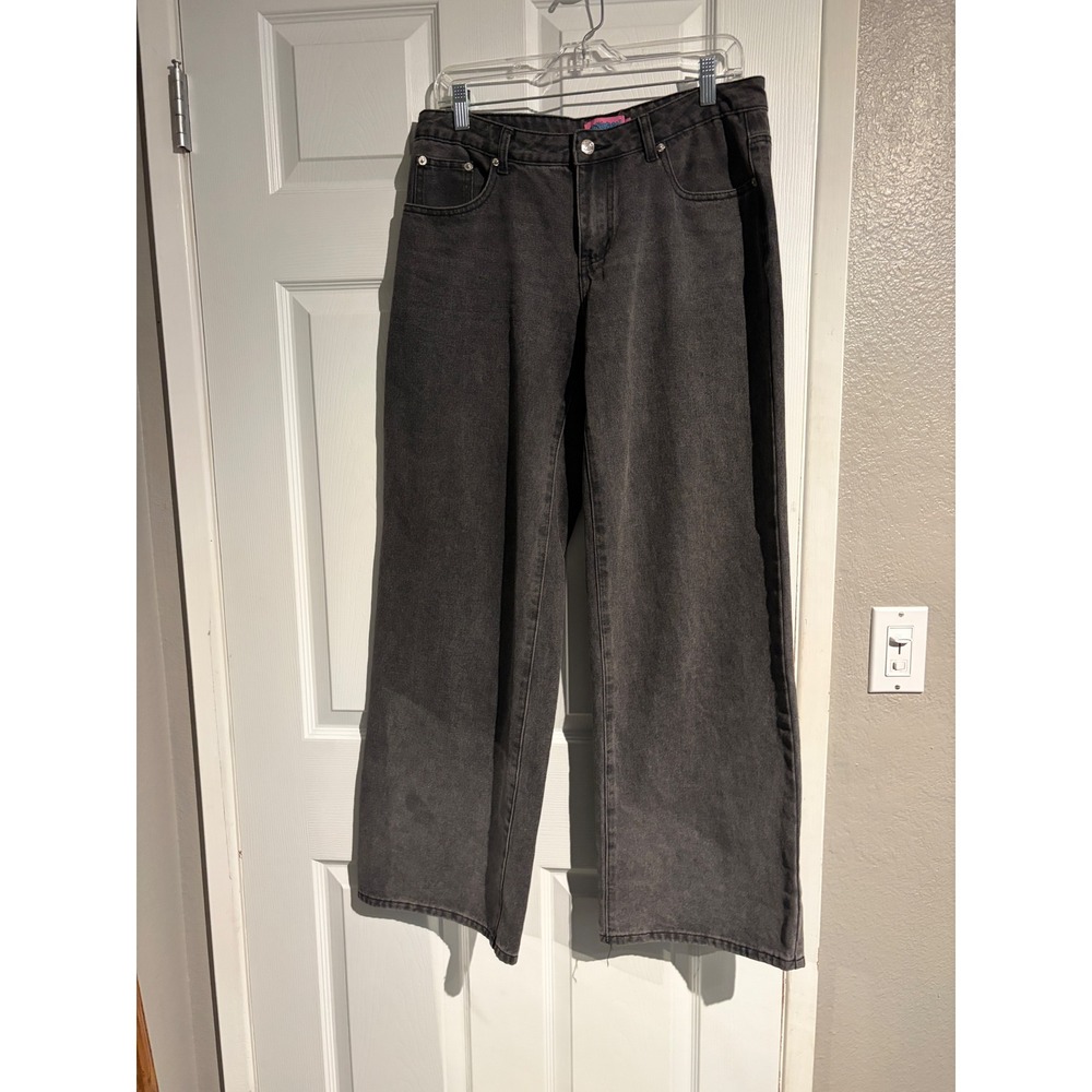 Edikted black Wide leg Jeans Women's Size Medium
